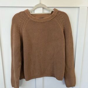 Quince Women's Brown Crew Neck Sweater